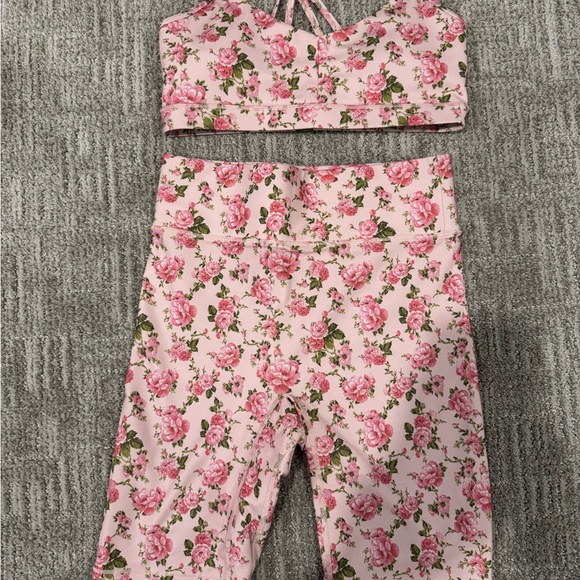 Floral Pink Two-Piece Set - Picture 2 of 4